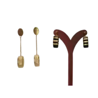 "Pendientes Hecha a Mano con Fibra Palma Werregue: Elegancia Artesanal Wounaan"