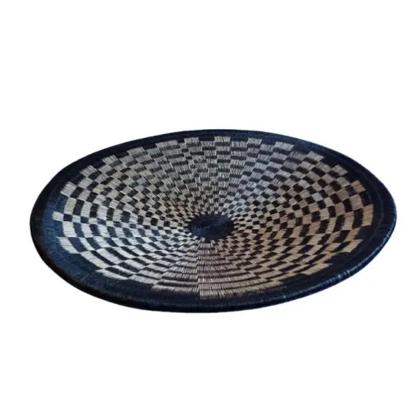 "Plato Tejido Mano en 3D con Fibra Palma Werregue "